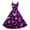 Light Purple, variant on LWavelet 2026 Valentine's Day Outfit Must-Have Dress, Spaghetti Strap Heart Print Flared Swing Skirt Sundress Dark Blue M