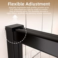 thumbnail image 4 of Pivot Shower Door, 56-60" W X 71" H Swing Glass Shower Door With 1/4"(6mm) Clear SGCC Tempered Glass, Magnetic Closing, Matte Black, 4 of 9