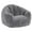 Grey, variant on Bean Bag Chair, Oversized Bean Bag Sofa for Adults, Comfy Faux Fur Reading Chair with Memory Foam Filling, Stuffed Large Lounge Floor Sofa for Bedroom, Corner, White WT01SO01