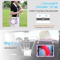 thumbnail image 3 of For iPad mini 1 2 3 4 5 Case, Soft Silicone Drop Protection Rotating Kickstand with Shoulder Strap Pencil Holder Kids Friendly Lightweight Case for iPad mini 5th 4th 3rd 2nd 1st Gen 7.9", Purple, 3 of 6