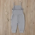 thumbnail image 5 of XXWXYD Toddler Girls Summer Romper Harem Pants Strap Jumpsuit Playdate Jumpsuit Daycare Outfit Quick-Dry Cotton Blend Easy Diaper Change Design, 5 of 9