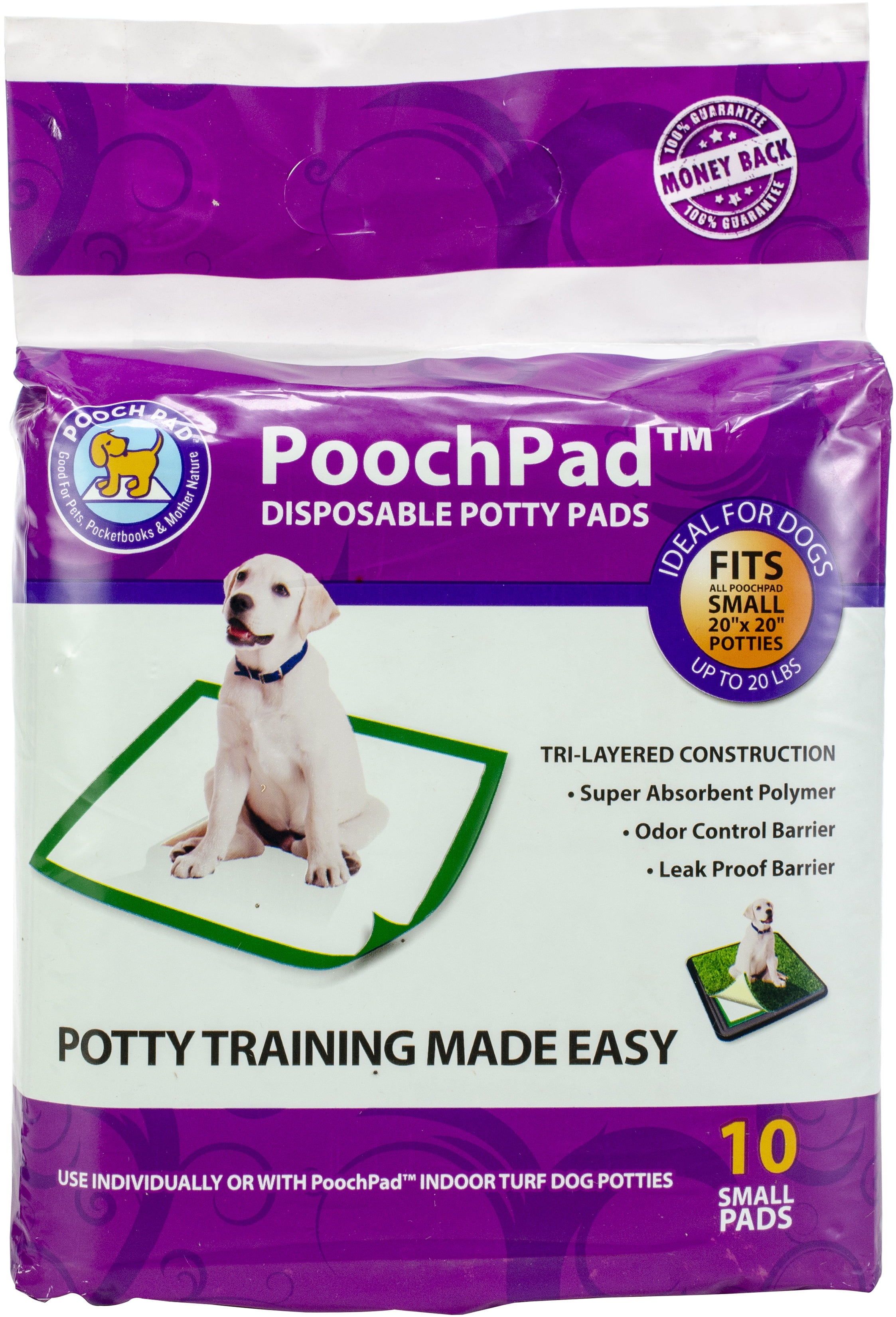 PoochPad Disposable Potty PadSmall 10/Pkg