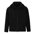 thumbnail image 6 of Mens Windbreaker Jackets Multi Pocket Jacket Casual Three Proof Fashionable Splicing Outdoor Couple Jacket Windbreaker Front-Zip Jacket Black 2XL, 6 of 6