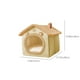 thumbnail image 3 of Casa de perro plegable de interior suave, cama caliente para gatos y perros, con cojín para perros y gatos pequeños, medianos y grandes, 3 of 9