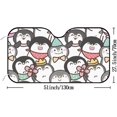 thumbnail image 2 of GZHJMY Car Front Windshield Sunshade UV Heat Protection, Foldable Auto Windshield Sun Visor for Sedan SUV Texture Fashion Print, Car Sunscreen Blocks UV Rays Heat 51x27.5inch Keep Vehicle Cool, 2 of 5