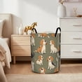 thumbnail image 6 of Cartoon Beagle Dogs on Green Background Print Extra Large Foldable Laundry Basket  Stylish  Easy to Use for Bedroom Bathroom  Laundry Room  Oxford Fabric Storage Bin, 6 of 9