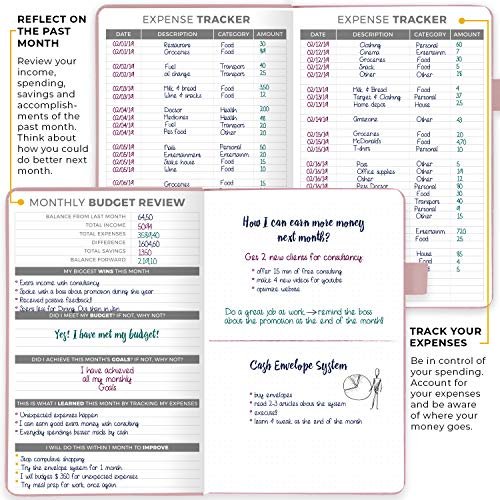 Libro De Cuentas Bancarias Personal BATHVEVE - 60 Páginas, Tamaño 21x15.5 Cm, Para Registro De Cheques Y Control De Gastos