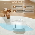 thumbnail image 7 of Automatic Cat Water Fountain, 89oz/ 2.6L Pet Drinking Fountain with Motion Sensor – Wireless & Rechargeable, 3 Modes, w/ 3 Filters & Water Level Window, 7 of 7