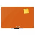 thumbnail image 1 of Magnetic Eraser Glass Board 36" X 48" Inches Eased Corners - Peach, 1 of 5