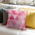 thumbnail image 7 of Red Pink Modern Art Geometric Pillow Covers,Red Pink Modern Art Geometric Throw Pillow Covers 24"×24" ,Living Room Sofa Couch Pillow Covers,Decorative Pillow Covers, 7 of 7