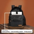 thumbnail image 7 of Wrangler Yellowstone Backpack, Classic Logo Padded Notebook Sleeve, All Ages, Black Denim, 7 of 7