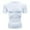 White, variant on Men's Workout T-Shirt, Compression Fit Quick-Dry Short Sleeve Round Neck Athletic Top for Running, Basketball, Gym Training, and Fitness Activities, Moisture-Wicking Performance Shirt White M