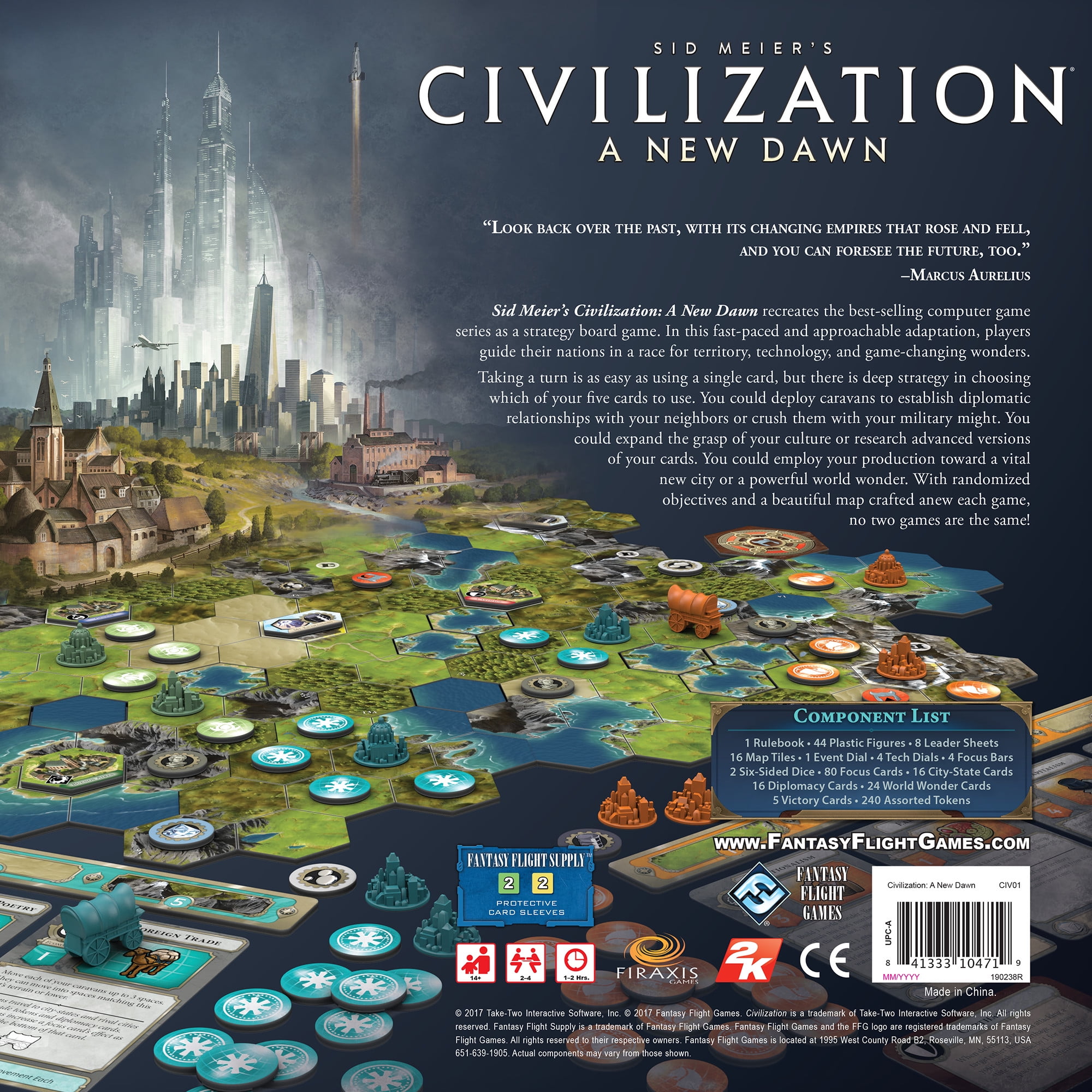 Sid Meier's Civilization: A New Dawn Strategy Board Game for Ages 14+, from Asmodee