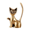 thumbnail image 4 of Soporte para anillos Fernando forma de gato metal para mesa exhibición de joyas, 4 of 8