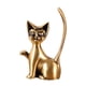 thumbnail image 4 of Estatua de gato jinwen soporte para anillos decoración de escritorio Aleación de zinc, 4 of 8
