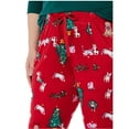 thumbnail image 2 of Women's Brushed Hacci Knit Sleep Joggers - Red, Cat & Dogs, Size Large, 2 of 2
