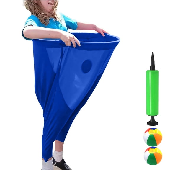 Outdoor Games for Adults Granny Pants Toss Set with 2 Bouncy Balls, Funny Field Day Party Activity for Backyard BBQ, 1 Set