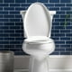 thumbnail image 4 of Asiento de inodoro de cierre lento, bisagras fáciles de limpiar y asiento de plástico ajustable de ajuste perfecto, redondo, hueso, 4 of 7