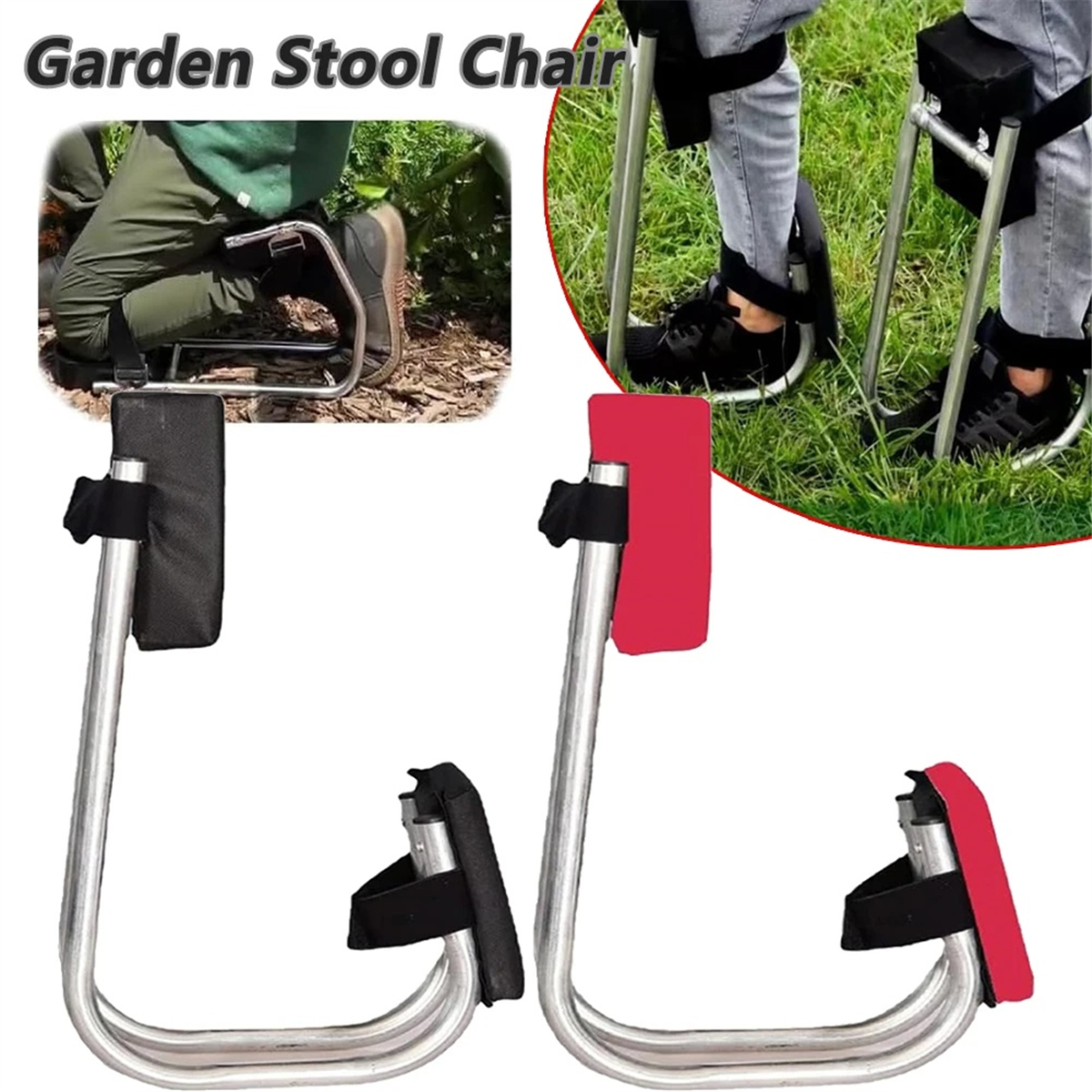 Gardening Knee Seat Protecting Knees Portable Kneeling Stool Wearable Foam Knee Pad Mat Labor-Saving Tools for Farm 1PCS