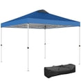 thumbnail image 1 of Outsunny Pop Up Canopy Waterproof 9.8' x 9.8', Blue, 1 of 10