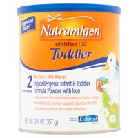 Nutramigen with Enflora LGG Toddler Hypoallergenic Formula, Powder, 12.6 oz Can (6 Pack)