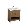 thumbnail image 6 of Elegant Kitchen and Bath Ira 30 inch Single Bathroom Vanity in Walnut Brown, 6 of 10