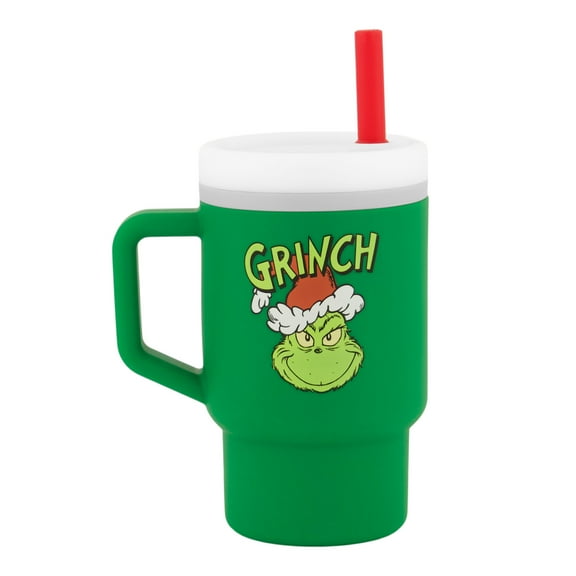 Infantino My 1st Tumbler – Adorable 9 oz. Training Cup with Toddler-Friendly Straw and Handle, Grinch Green