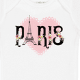 thumbnail image 4 of Inktastic Paris Pink Heart Eiffel Tower with Flowers Boys or Girls Baby Bodysuit, 4 of 5