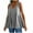 Gray, variant on Womens Babydoll Tops Summer 2025 Trendy Pleated Flowy V Neck Tank Tops Loose Fit Cute Casual Sleeveless Tee Shirts (XL, White)