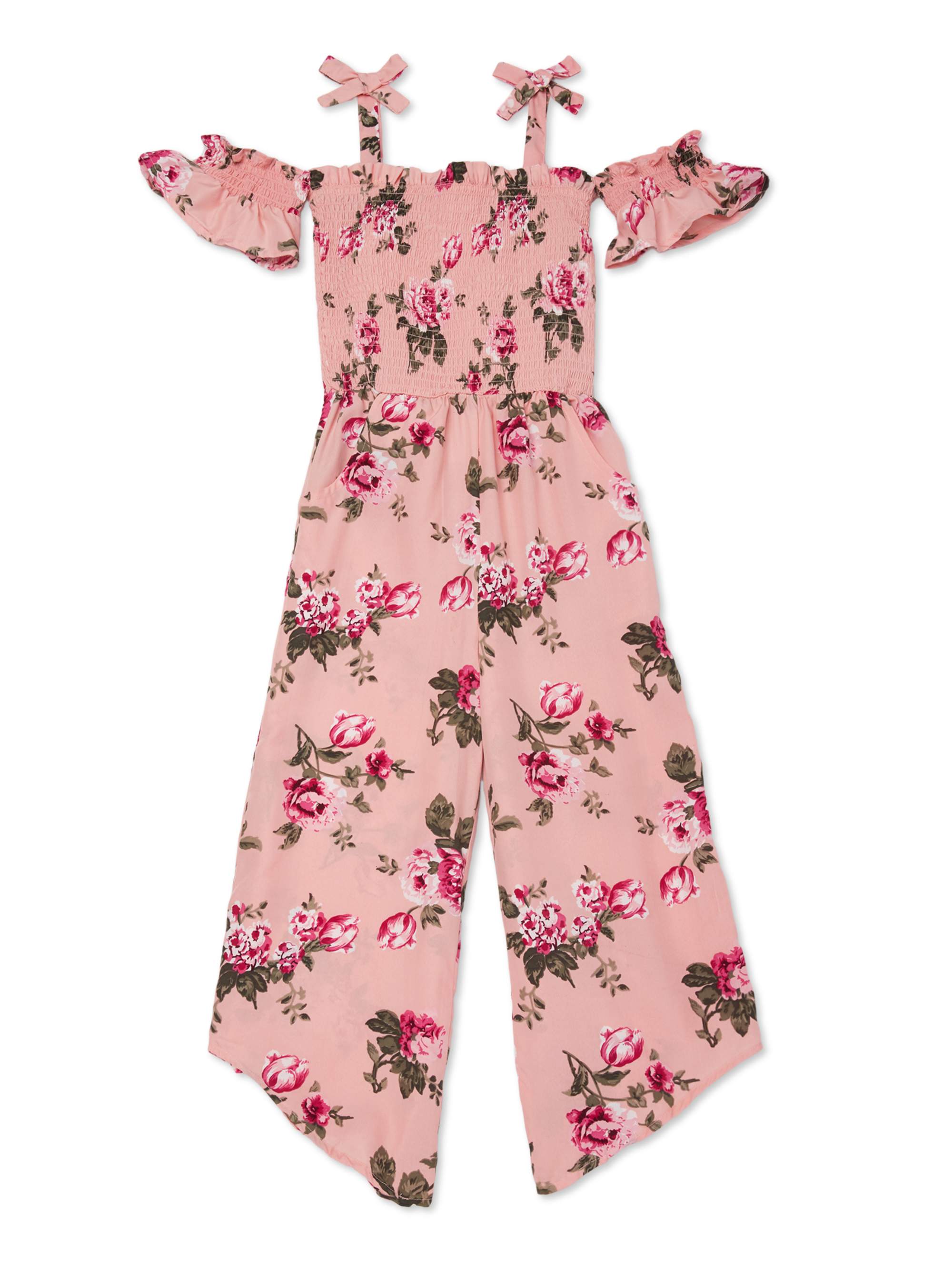 walmart floral jumpsuit