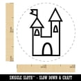 thumbnail image 2 of Castle Fairytale Self-Inking Rubber Stamp Ink Stamper - Blue Ink - Mini 1/2 Inch, 2 of 7