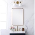 thumbnail image 3 of Soft corner metal rectangular mirror 20x30 inch in Brass, 3 of 10