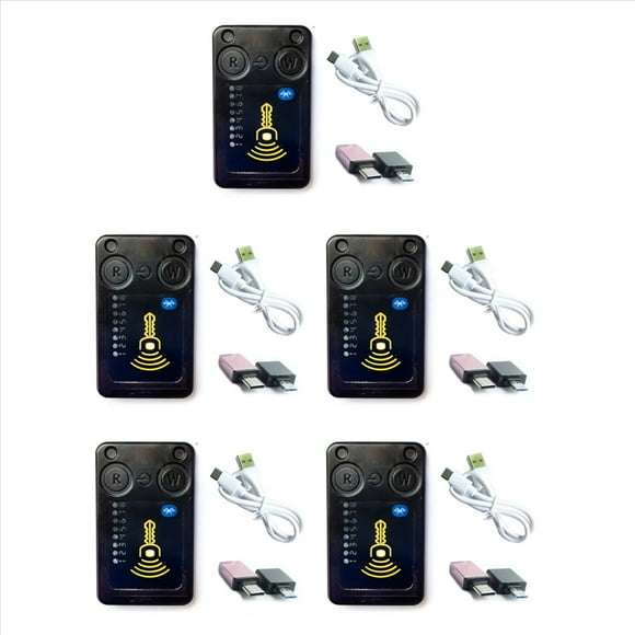 5X 8 Slots 13.56MHZ/125KHZ Cameleonu Émulateur de Carte Intelligente Sans Contact Conforme à l'Outil NFC pour Système RFID