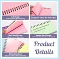 thumbnail image 3 of 5 Packs 50 Sheets/Pad Spiral Bound Colorful Lined Index Cards, 3"x5" Flashcards with Ring, Tearable Mixed-Color Ruled Note Card with Cover, 3 of 8