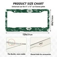 thumbnail image 4 of 2-Pack Aluminum License Plate Frame with 2 Holes for GM License Plate Cover with Free Screws White Flowers on Green Background, 4 of 8