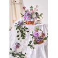 thumbnail image 2 of Set de Flores Artificiales Serwalin - Ramo de Pastel de Boda Morado, 2 of 8