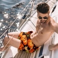 thumbnail image 2 of luoweisi Men's Beach Shorts Quick Dry Swim Trunks with Mesh Lining Maple Leaf Pumpkin S, 2 of 5
