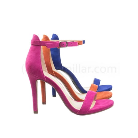 Adidas Classic Sandals - Tyrell by Delicious, Classic Womens Open Toe High Heel Dress Sandal w Adjustable Ankle Strap