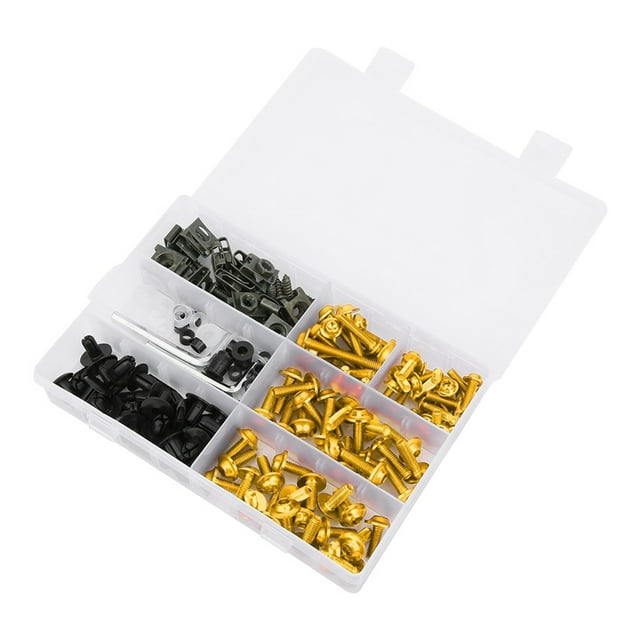 Fairing Kit, Waterproof Fairing Set, Windscreen Fairing Screws For Motorcycles Fairing Pieces Silver,Black,Red,Blue,Golden,Green