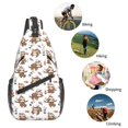 thumbnail image 5 of Adorable Sloth With Feather Sling Bag Crossbody Chest Backpack For Women Men Casual Adjustable Shoulder Daypack For Hiking Travel, 5 of 6