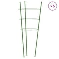 thumbnail image 6 of vidaXL Garden Plant Supports with 4 Rings Climbing Frame 5 Pcs Green Steel, 6 of 34