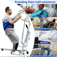 thumbnail image 5 of EZ Assistive Sit to Stand Padded Patient Lift Sling, Anti-Slip Material, Blue, 500 lb Capacity M, 5 of 10