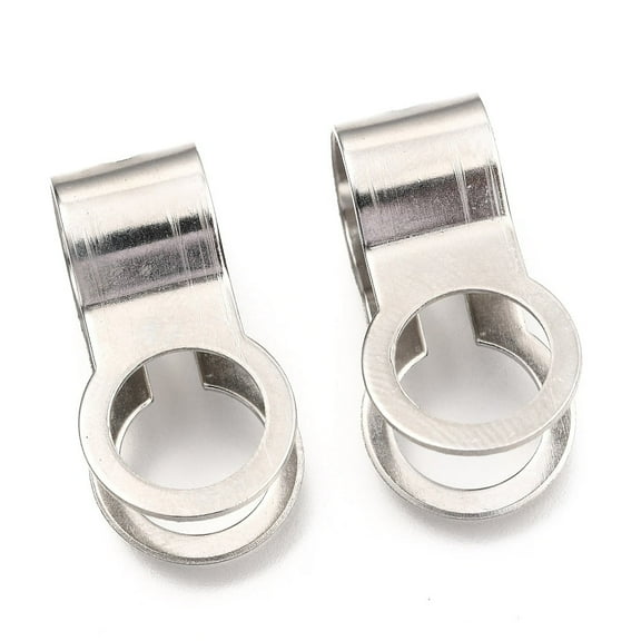 20pc Non-Tarnish 304 Stainless Steel Ball Chain Connectors Stainless Steel Color 28x14mm Hole: 10mm Fit for 10mm ball chain