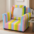 thumbnail image 3 of Chririnla 2 Piece Chair Covers Armchair Slipcovers for Living Room, Pastel Vertical Stripe High Stretch Chair Sofa Cover with Individual Cushion Cover Washable Furniture Cover for Pet and Home Decor, 3 of 8