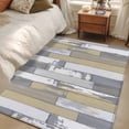 thumbnail image 4 of 3'x5' Area Rugs, Yellow Gray Indoor Outdoor Area Rug for Living Room Bedroom, Rustic Vintage Shabby Mottled Wood Grain Washable Bathroom Rugs Kitchen Floor Carpet Mats Home Decor Aesthetic, 4 of 8