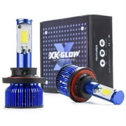 XKGLOW High/Low Beam 60W COB LED Headlight Set, 2 Bulbs per Set:HL-H13