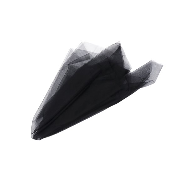 WRISTBIQUE Bride Wedding Veil Black Tulle Veil for Photography Cosplay and Special Events