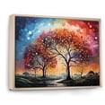 thumbnail image 2 of Designart "Dawn Graffiti On Oak II" Tree Oak Floater Framed Canvas Prints, 2 of 5