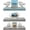 Blue, Gray, White, variant on Sorbus 16.25" White Rustic Floating Shelves (Set of 3) – Wall Storage for Décor, Frames, Trophies