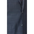 thumbnail image 2 of Prontomoda Mens Teal Blue 100% Merino Wool Regular Fit Suit, 2 of 5